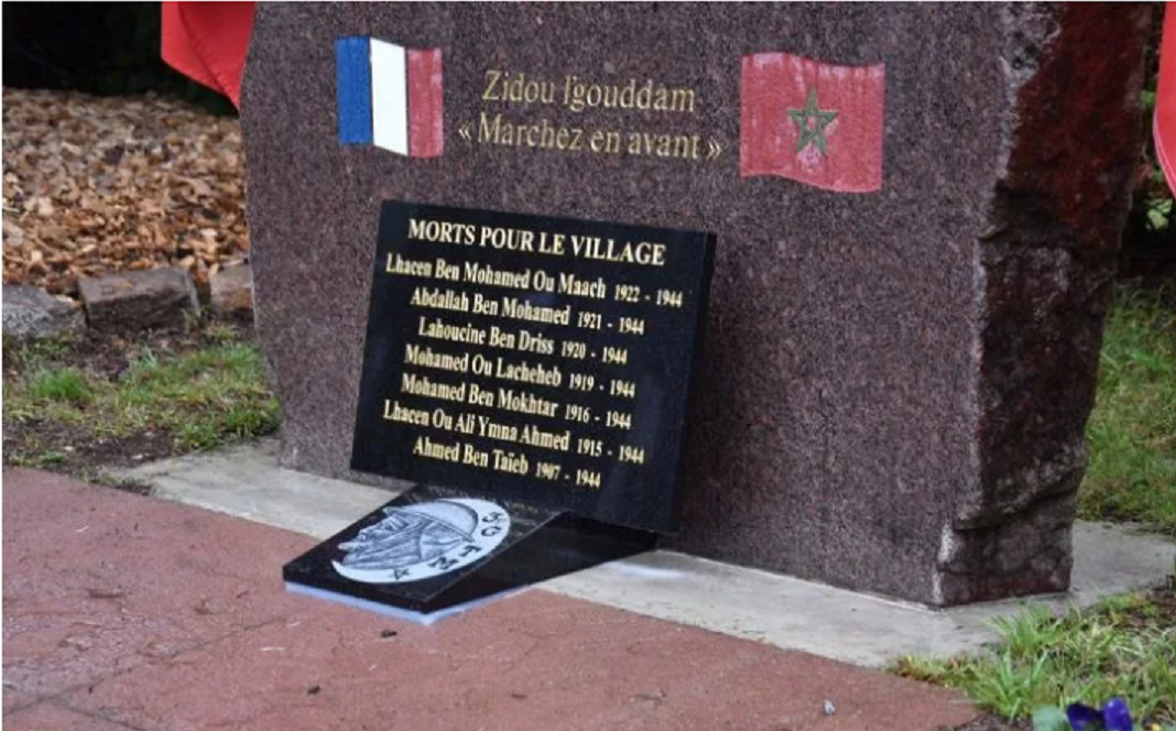 2019 Thifosse Une plaque commmorative en mmoire des Goums Marocains